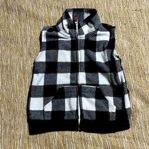 18m Plaid fleece Vest